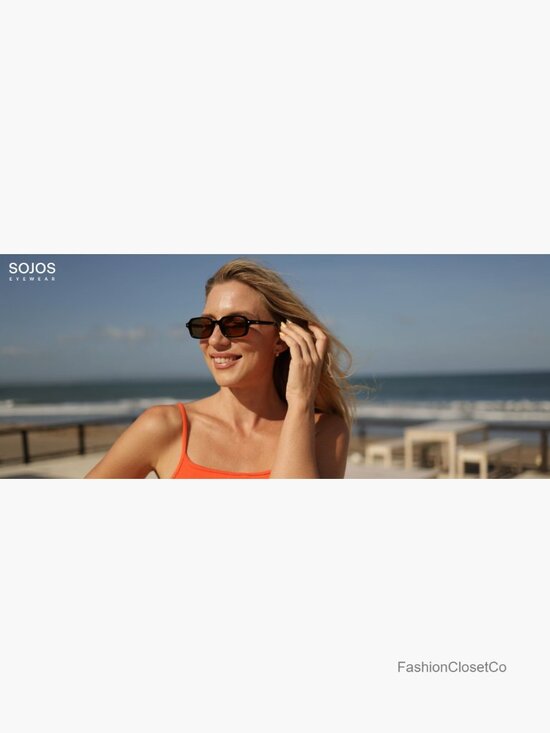 Trendy Rectangle Polarized Sunglasses, Thin Slim Square Sunnies for Women Men main image 7